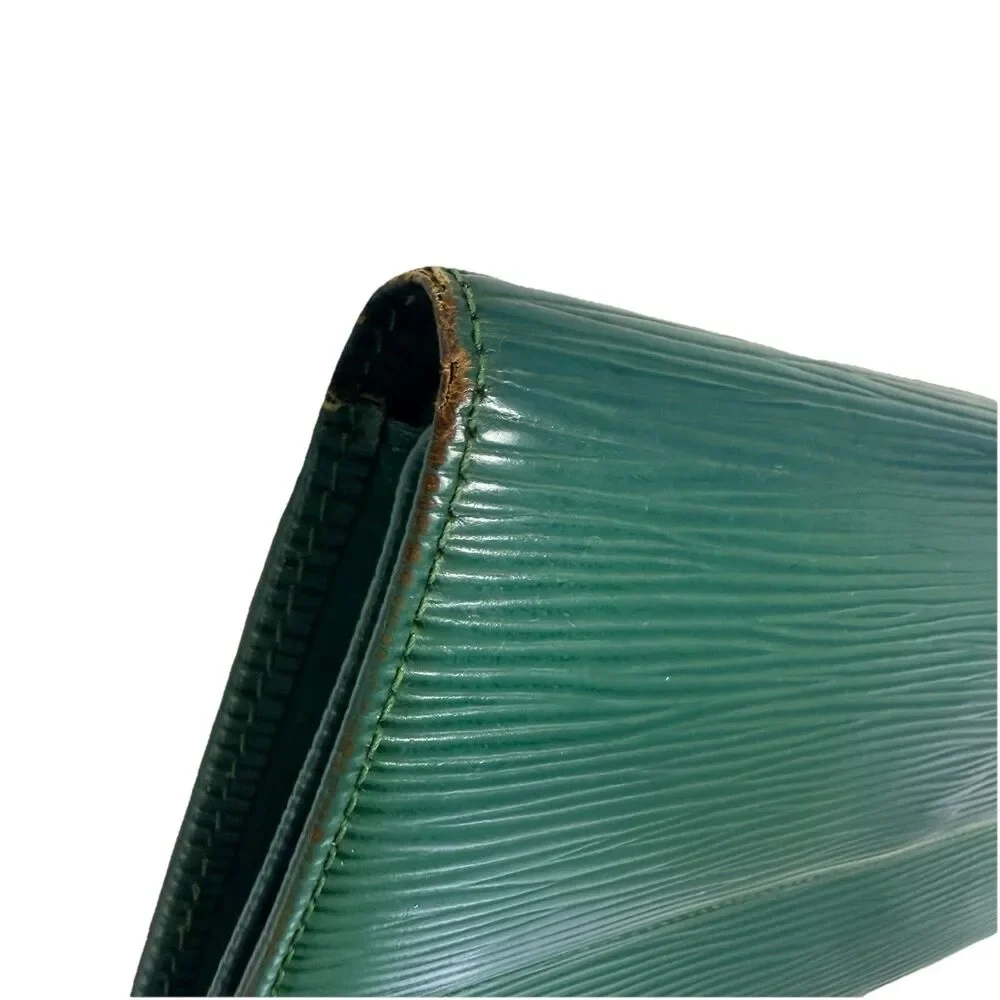 Louis Vuitton Sarah Wallet Epi Green Leather M60315 Portefeuille Long Vintage